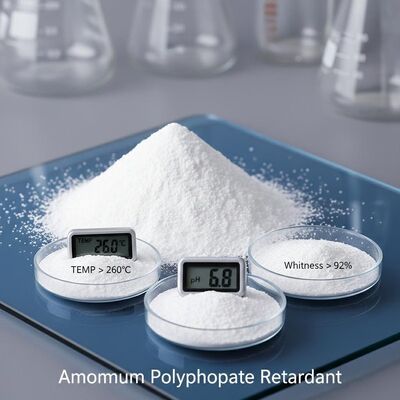 Ammonium Polyphosphate Flame Retardant with Whiteness >92, Decomposition Temperature >260°C, and pH 5.5-7.5 for Fireproof Coatings